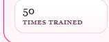 See how many times a trigger has been trained