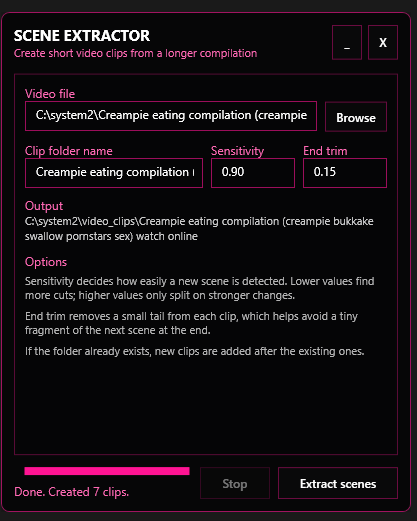 BambiSleep Desktop Scene Extractor tool